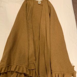 Wool/Cashmere Blend Poncho